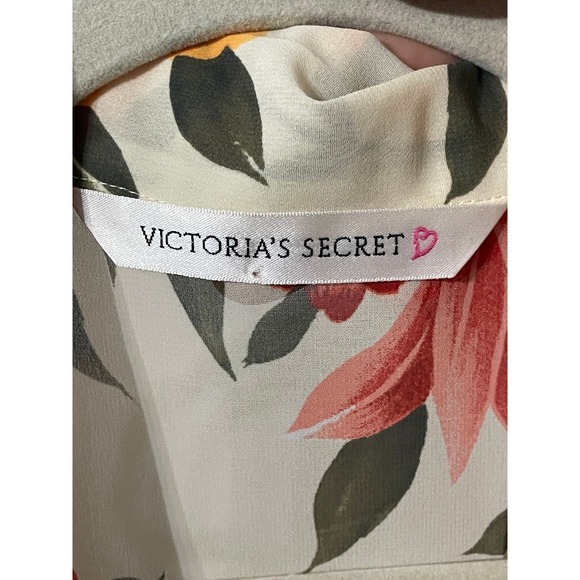 Victoria's Secret Maxi Dress Large Floral Button Up Sleeveless Sheer Y2K Vintage - Picture 2 of 11